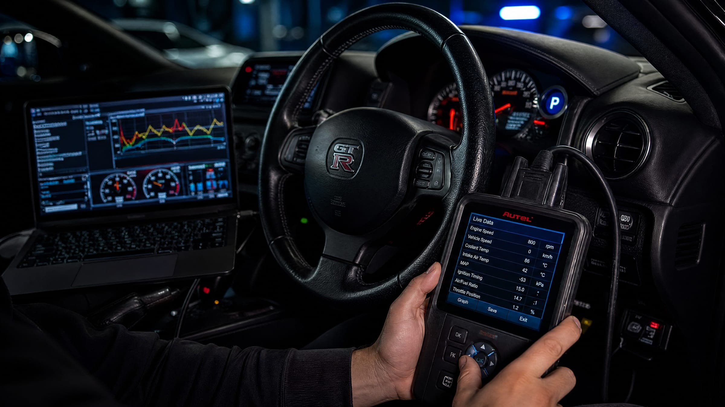 Live-data diagnostics with a dealer-grade scan tool